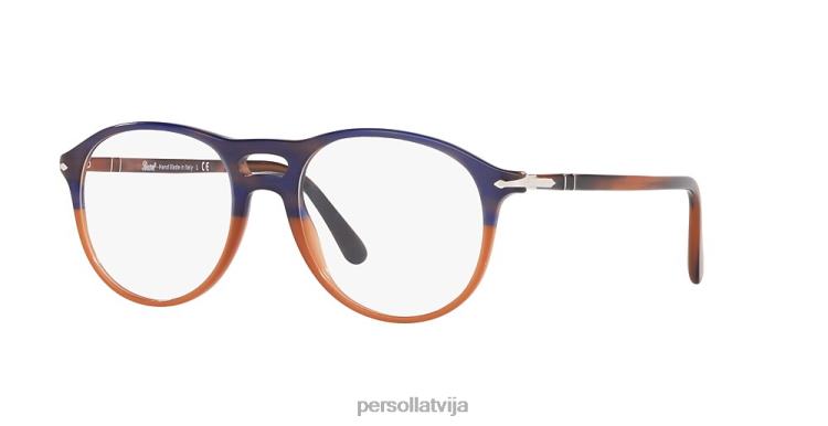 lv Persol po3202v brilles zili svītrains oranžs 2JTZL776