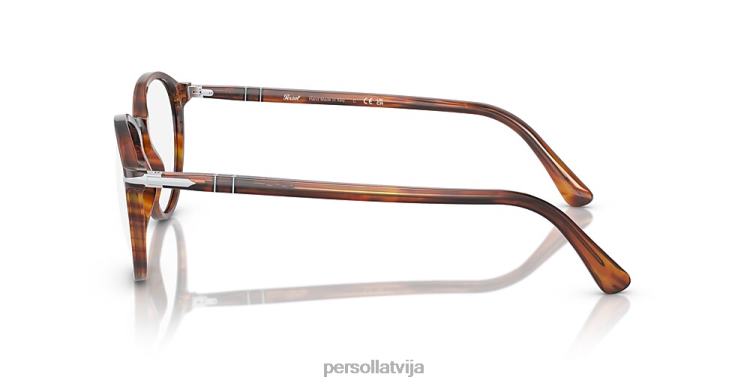 lv Persol po3218v brilles svītraini brūni 2JTZL654