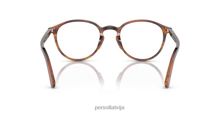lv Persol po3218v brilles svītraini brūni 2JTZL654