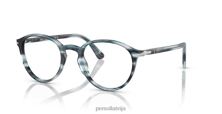 lv Persol po3218v brilles svītrains pelēks 2JTZL656