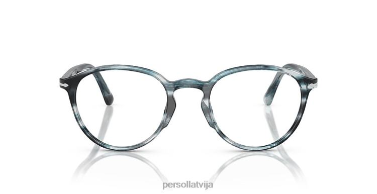 lv Persol po3218v brilles svītrains pelēks 2JTZL656