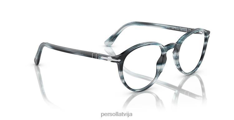 lv Persol po3218v brilles svītrains pelēks 2JTZL656