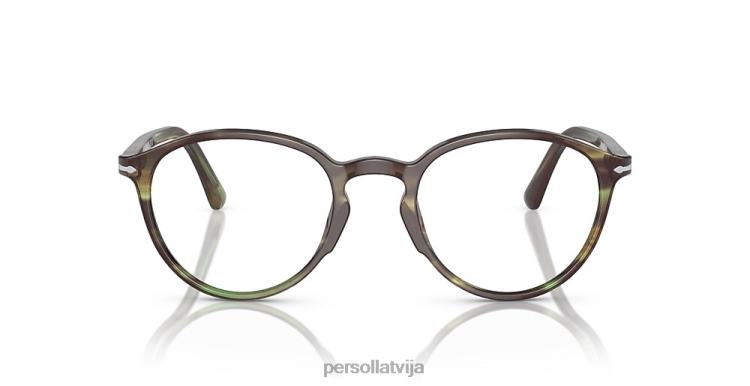 lv Persol po3218v brilles svītrains zaļš 2JTZL652