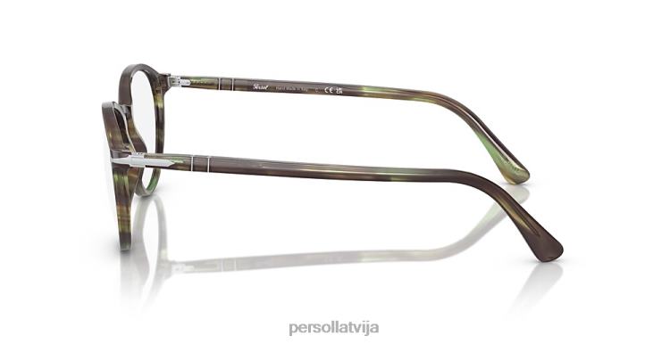 lv Persol po3218v brilles svītrains zaļš 2JTZL652