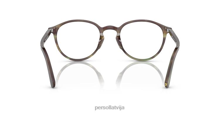 lv Persol po3218v brilles svītrains zaļš 2JTZL652