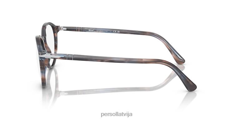 lv Persol po3218v brilles svītrains zils 2JTZL651