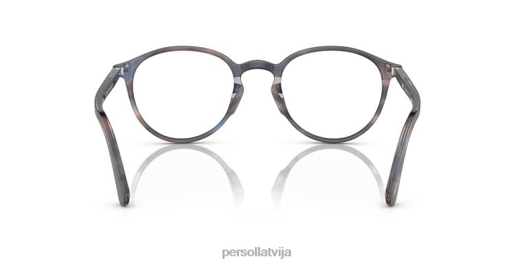 lv Persol po3218v brilles svītrains zils 2JTZL651
