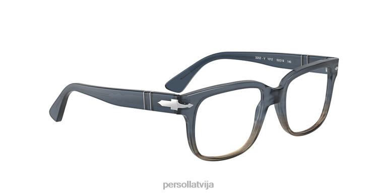 lv Persol po3252v brilles pelēks svītrains zaļš gradients 2JTZL706