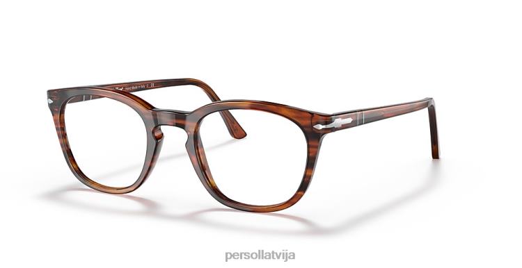lv Persol po3258v brilles svītraini brūni 2JTZL750