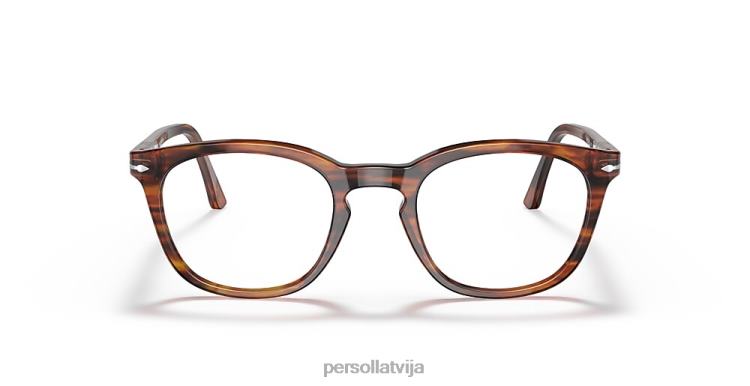 lv Persol po3258v brilles svītraini brūni 2JTZL750