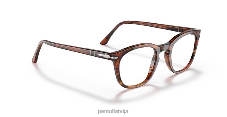 lv Persol po3258v brilles svītraini brūni 2JTZL750