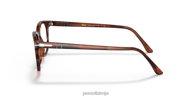 lv Persol po3258v brilles svītraini brūni 2JTZL750