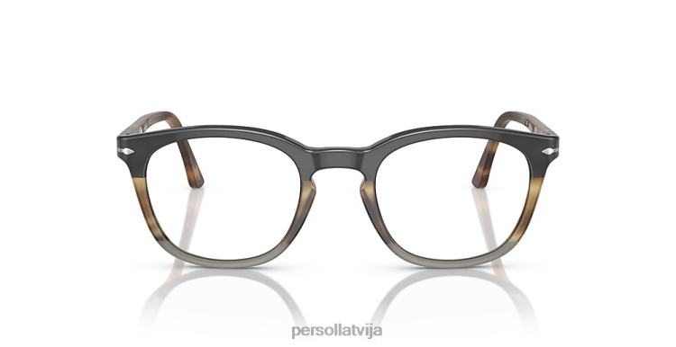lv Persol po3258v brilles svītraini brūni 2JTZL755