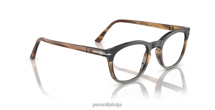 lv Persol po3258v brilles svītraini brūni 2JTZL755
