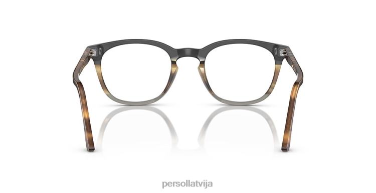 lv Persol po3258v brilles svītraini brūni 2JTZL755
