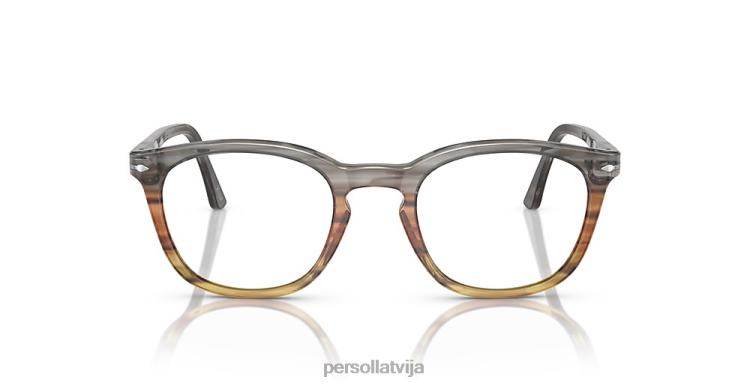 lv Persol po3258v brilles svītraini brūni 2JTZL756