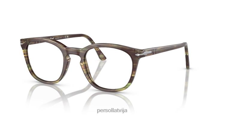 lv Persol po3258v brilles svītrains zaļš 2JTZL754
