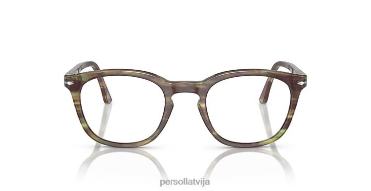 lv Persol po3258v brilles svītrains zaļš 2JTZL754