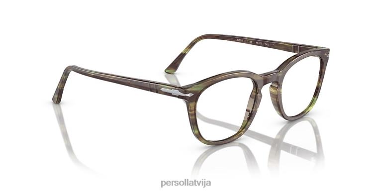 lv Persol po3258v brilles svītrains zaļš 2JTZL754