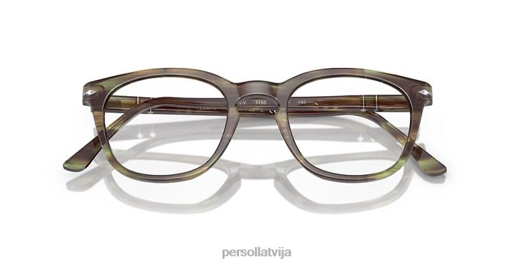 lv Persol po3258v brilles svītrains zaļš 2JTZL754