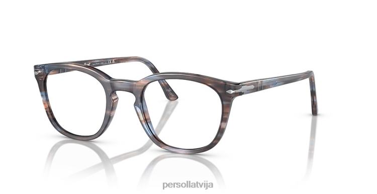 lv Persol po3258v brilles svītrains zils 2JTZL752