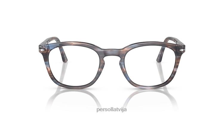 lv Persol po3258v brilles svītrains zils 2JTZL752