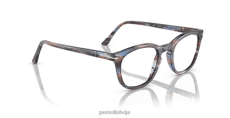 lv Persol po3258v brilles svītrains zils 2JTZL752