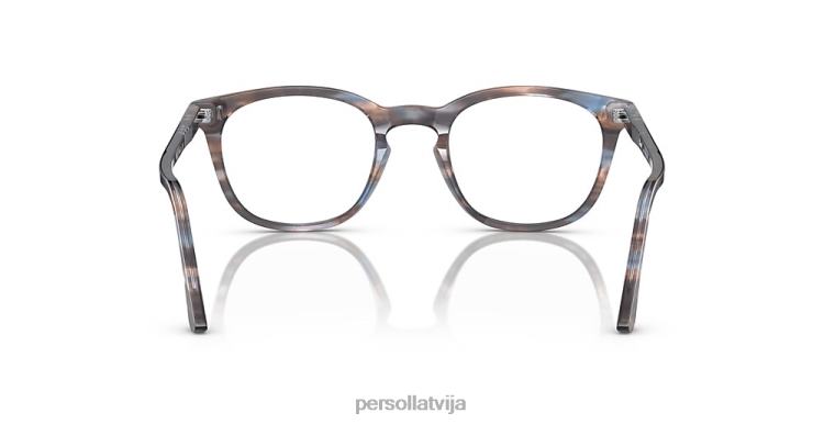 lv Persol po3258v brilles svītrains zils 2JTZL752