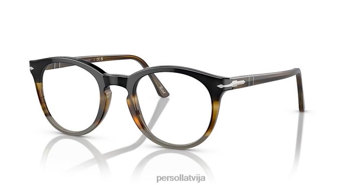 lv Persol po3259v brilles svītraini brūni 2JTZL769