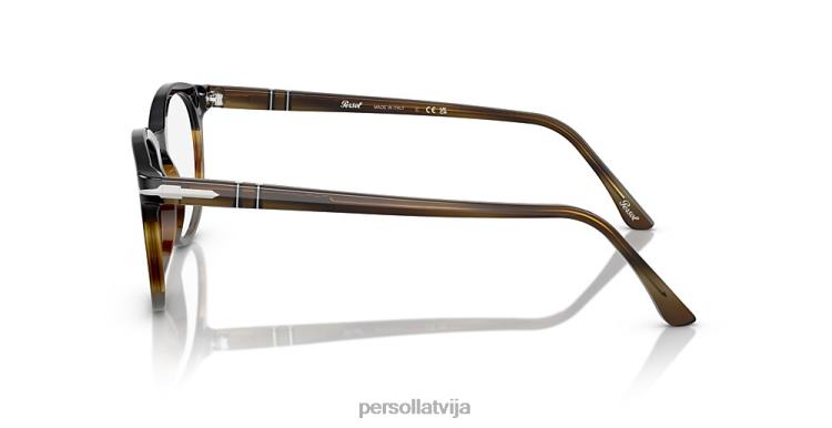 lv Persol po3259v brilles svītraini brūni 2JTZL769