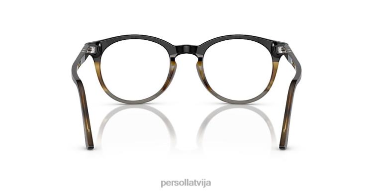 lv Persol po3259v brilles svītraini brūni 2JTZL769