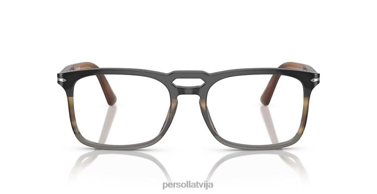 lv Persol po3277v brilles melns/svītrains pelēks 2JTZL922