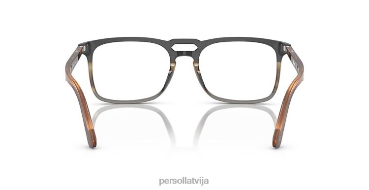 lv Persol po3277v brilles melns/svītrains pelēks 2JTZL922