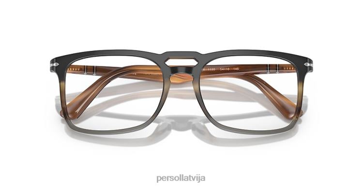 lv Persol po3277v brilles melns/svītrains pelēks 2JTZL922