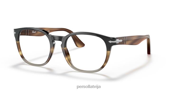 lv Persol po3283v brilles melns gradienta pelēks 2JTZL723