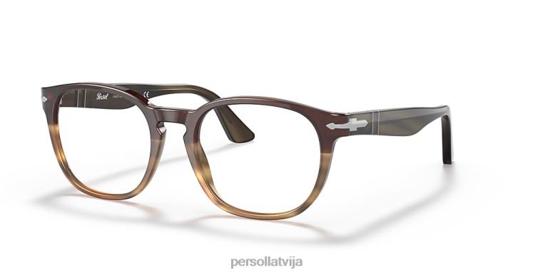 lv Persol po3283v brilles melns gradients brūns 2JTZL722