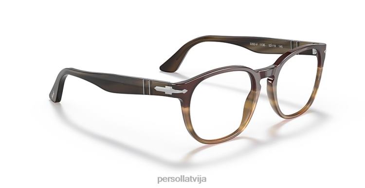 lv Persol po3283v brilles melns gradients brūns 2JTZL722