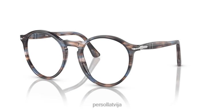 lv Persol po3285v brilles svītrains zils 2JTZL572
