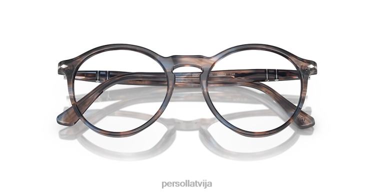 lv Persol po3285v brilles svītrains zils 2JTZL572