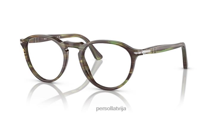 lv Persol po3286v brilles svītrains zaļš 2JTZL596