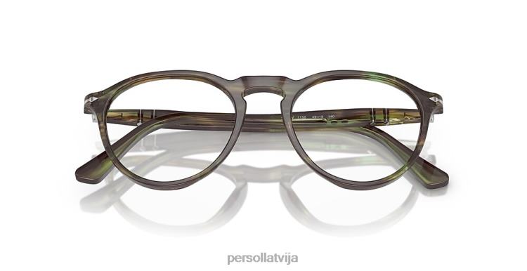 lv Persol po3286v brilles svītrains zaļš 2JTZL596