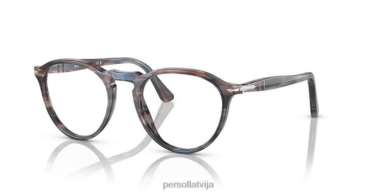 lv Persol po3286v brilles svītrains zils 2JTZL591