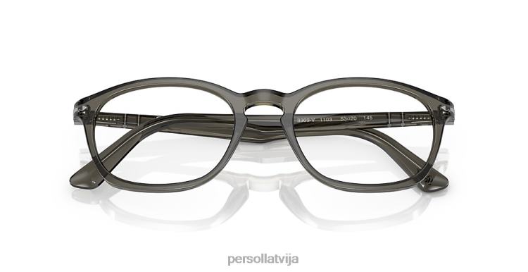 lv Persol po3303v brilles taupe pelēks caurspīdīgs 2JTZL640