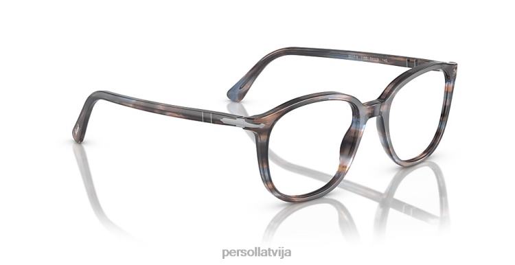 lv Persol po3317v brilles svītrains zils 2JTZL913