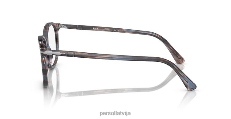 lv Persol po3317v brilles svītrains zils 2JTZL913