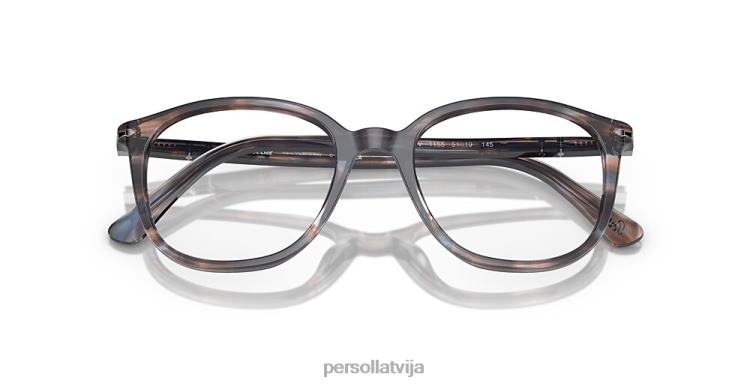 lv Persol po3317v brilles svītrains zils 2JTZL913
