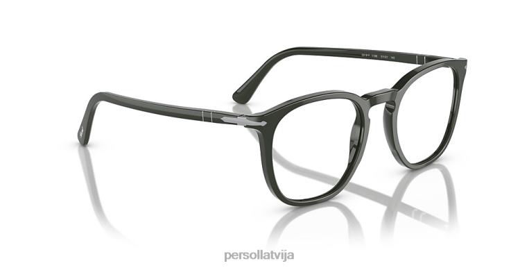 lv Persol po3318v brilles matēts tumši zaļš 2JTZL635