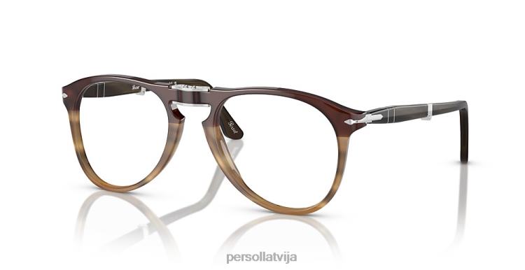 lv Persol po9714vm brilles svītraini brūni 2JTZL672