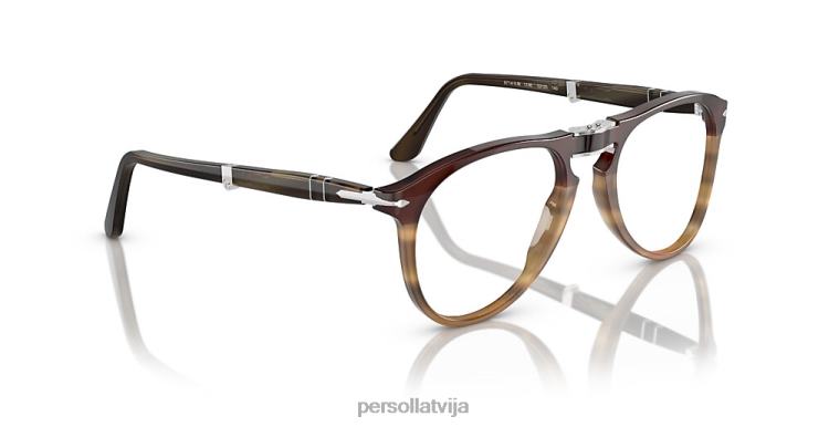 lv Persol po9714vm brilles svītraini brūni 2JTZL672