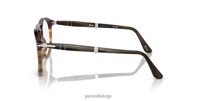 lv Persol po9714vm brilles svītraini brūni 2JTZL672